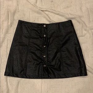 Faux Leather Skater Skirt!